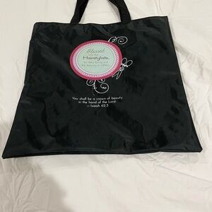 New Black Tote Bag for Hairstylists. Waterproof